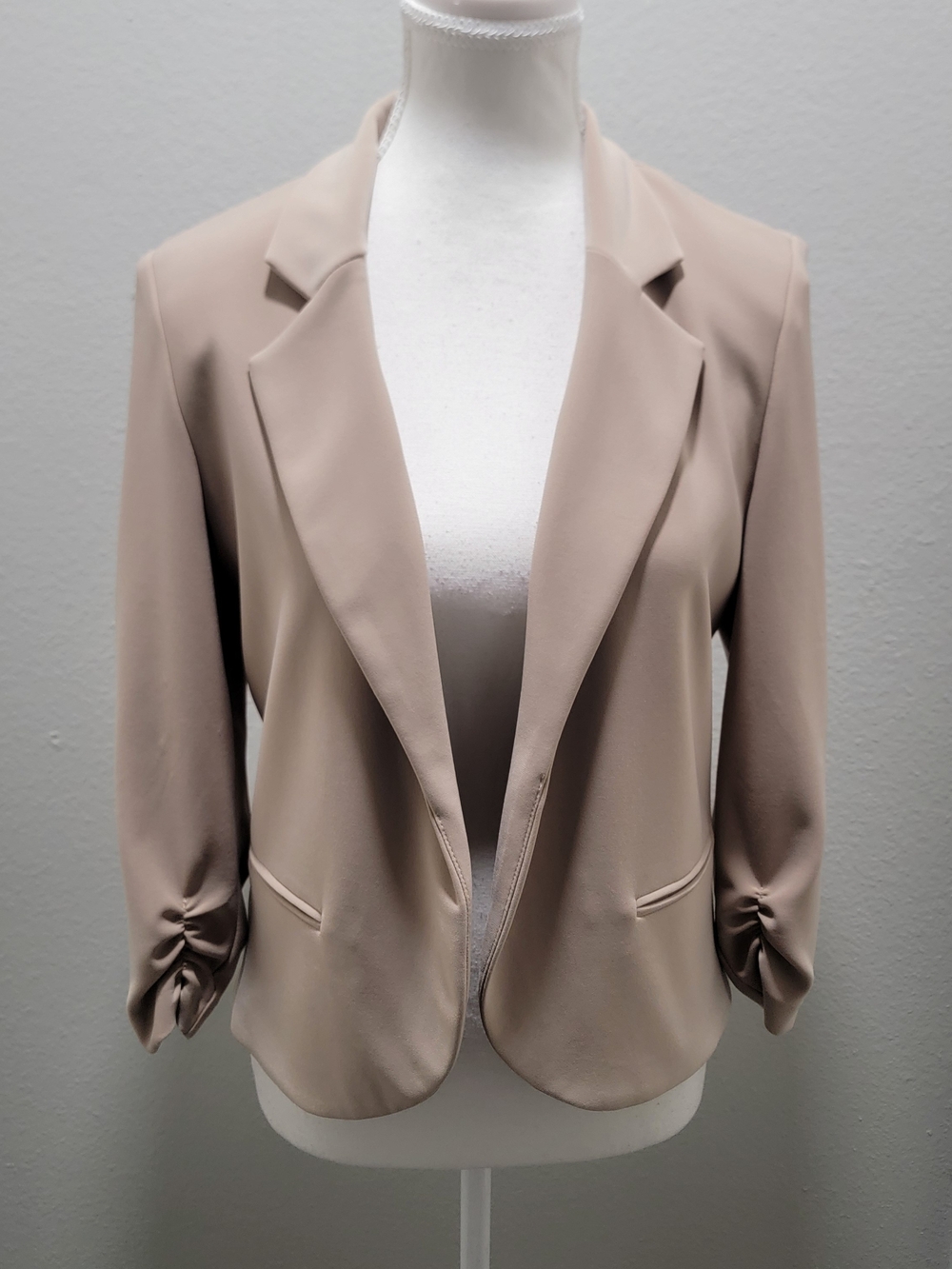Joseph Ribkoff Taupe Open-Front Blazer